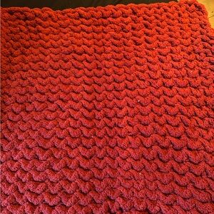 Cozy Textured Red baby Blanket